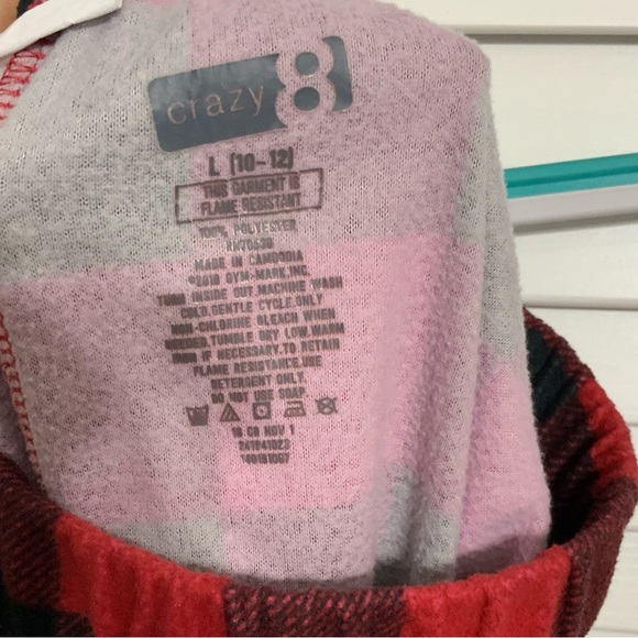 Crazy 8 Pajama Pants Size Large 10-12 - Picture 2 of 2